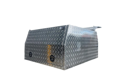 2100 x 1800 x 860mm 2 Door - Checker Plate (POWDERCOATING AVAILABLE) by Eureka Canopies in Melbourne