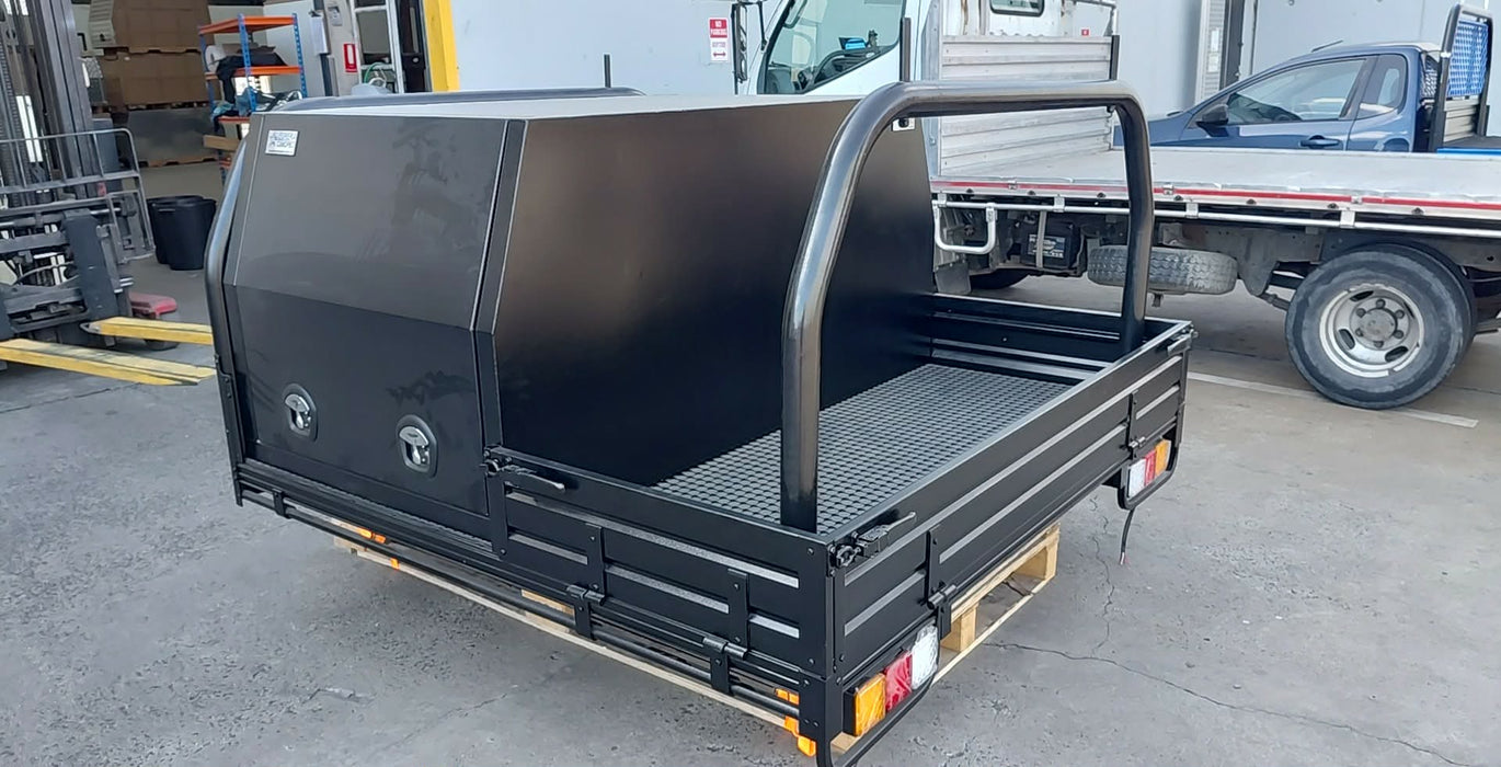 E4 - Tradie Tray + 1000mm Canopy (Tray Sides, Rear Bar, Undertrays) EX DISPLAY