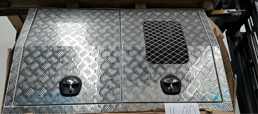 1400 x 1800 x 860mm Dog Box - Checker Plate (POWDERCOATING AVAILABLE) by Eureka Canopies in Melbourne