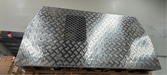 1400 x 1800 x 860mm Dog Box Lift off - Checker Plate (POWDERCOATING AVAILABLE) by Eureka Canopies in Melbourne