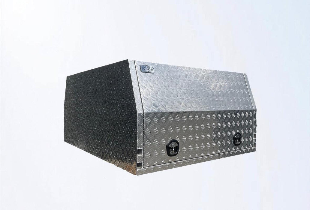 1550 x 1800 x 860mm Lift off 2 Door - Checker Plate (POWDERCOATING AVAILABLE) by Eureka Canopies in Melbourne