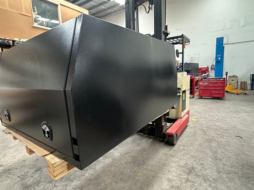 1550 x 1800 x 860mm Lift off 2 Door - Flat Plate Black by Eureka Canopies in Melbourne