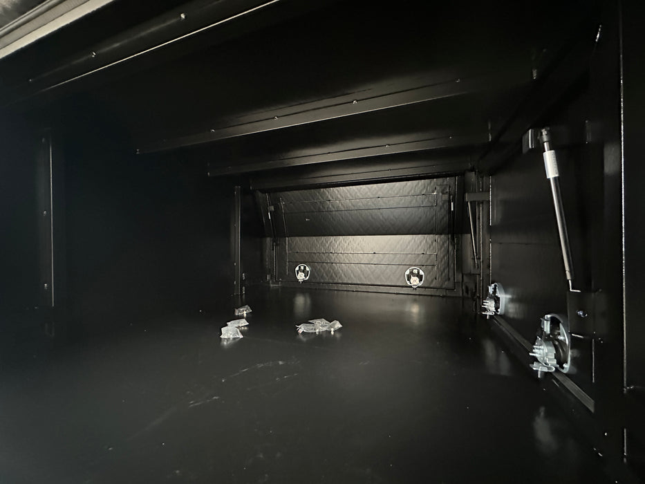 1550 x 1800 x 860mm Lift off - 3 Door - Checker Plate Black by Eureka Canopies in Melbourne