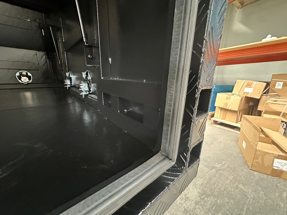 1550 x 1800 x 860mm Lift off - 3 Door - Checker Plate Black by Eureka Canopies in Melbourne