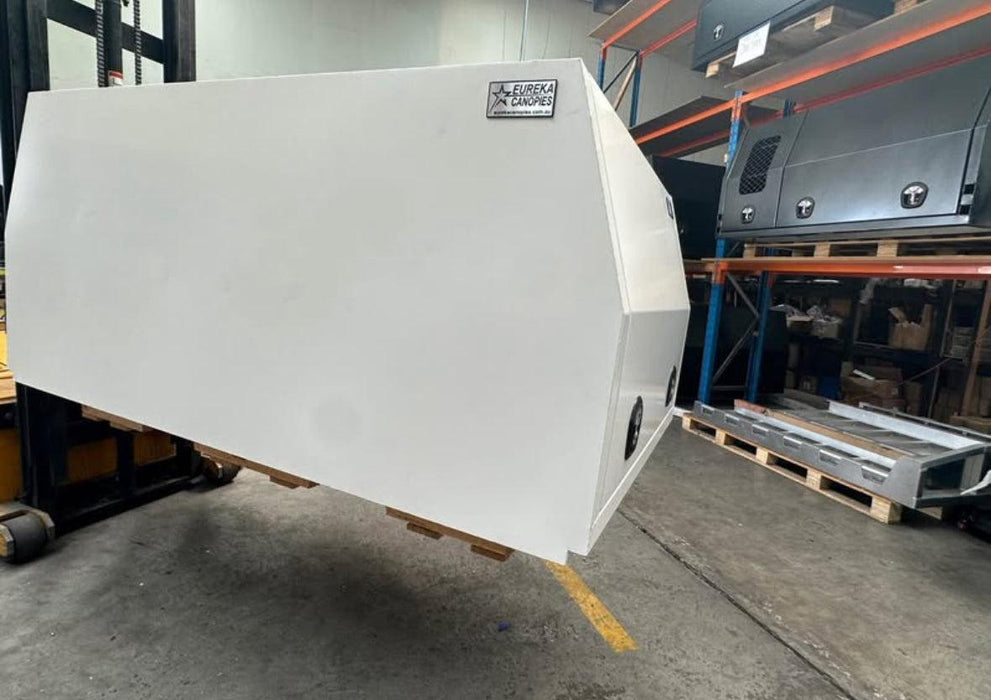 1890 x 1250 x 860mm - Flat Plate White by Eureka Canopies in Melbourne
