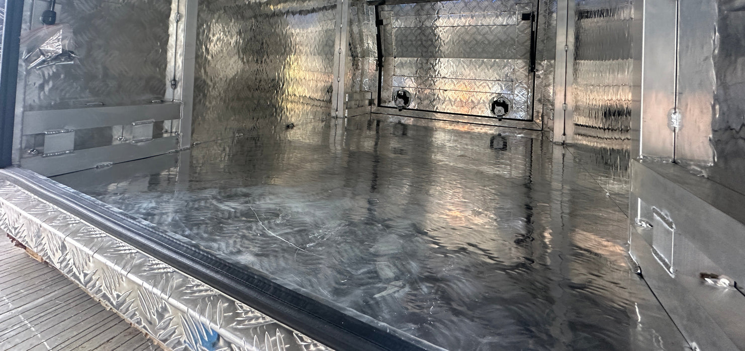 1200 x 1800 x 860mm Lift off - Checker Plate (POWDERCOATING AVAILABLE)
