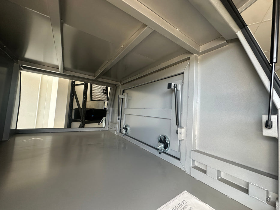 2050 x 2000 x 860mm With Divider Lift off - Flat Plate Grey by Eureka Canopies in Melbourne