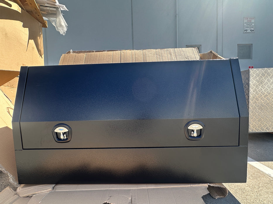 1600 x 500 x 860mm Flat Plate Half Door Toolbox - Black