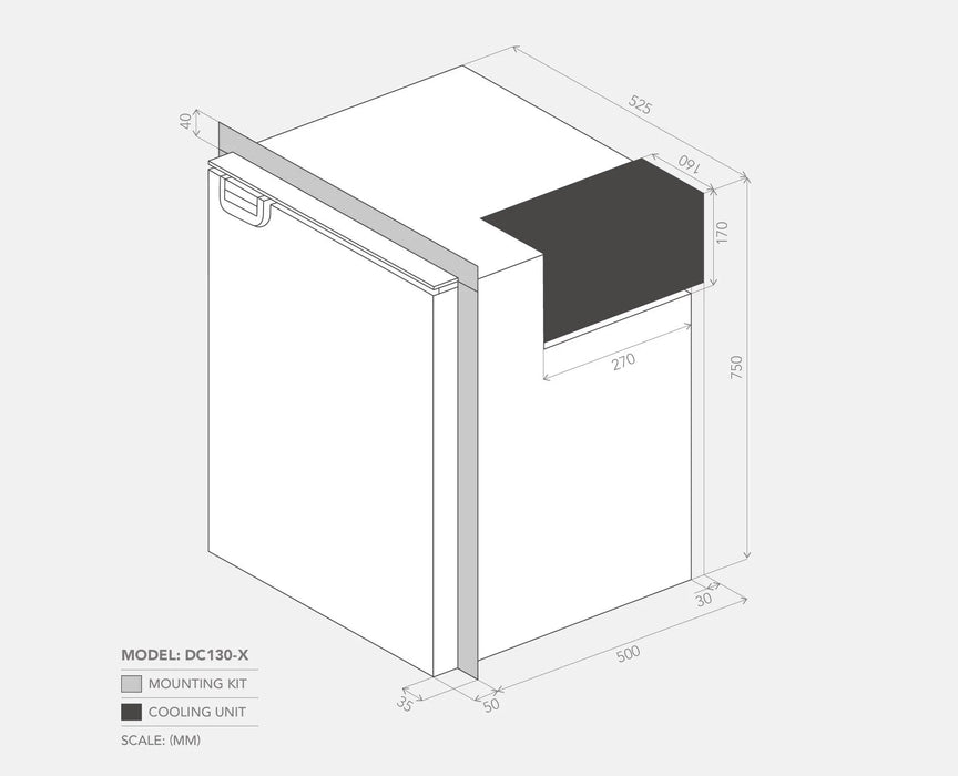 Bushman 130L Caravan Fridge