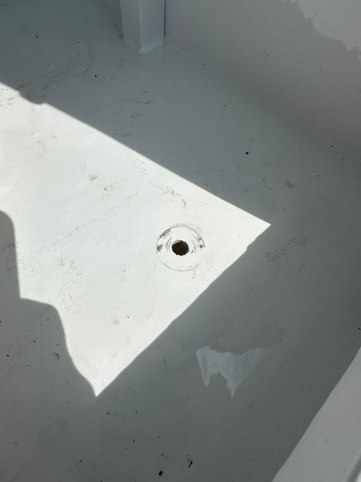 1200 x 1800 x 860mm - Pearl White Checker Plate