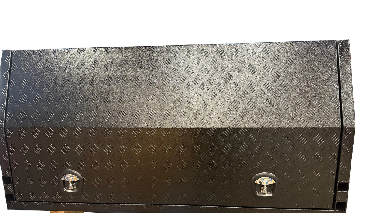 1775 x 1775 x 860mm Lift off 2 Door - Checker Plate Black