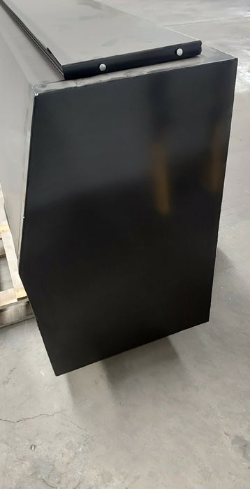 1600 x 500 x 860mm Flat Plate Half Door Toolbox with shelf - Black