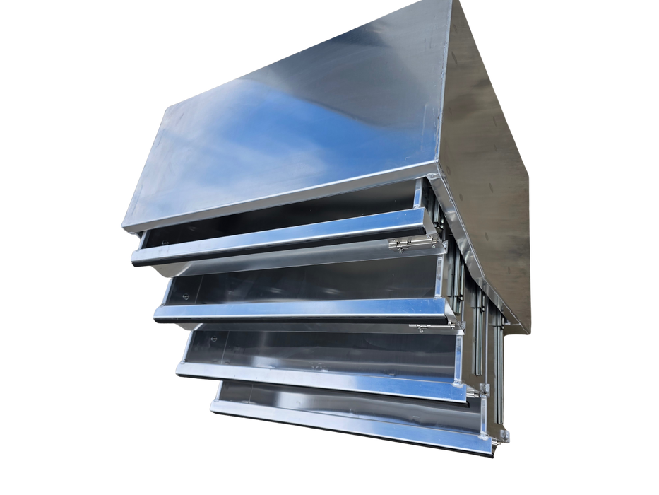 4 Drawer Insert Aluminium (580 x 420 x 530mm)