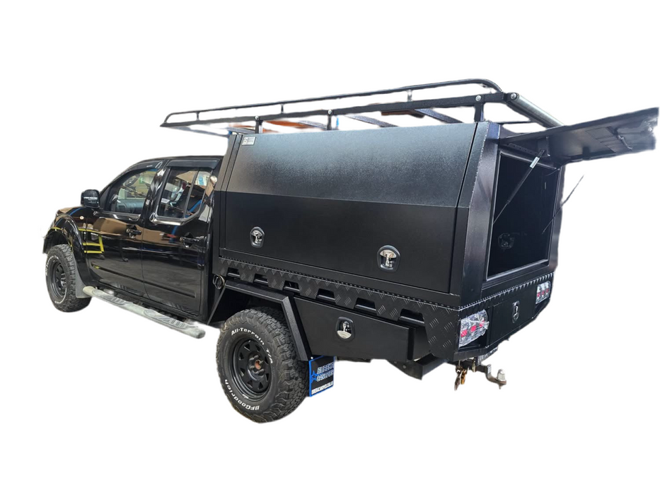 E1 - 4x4 Premium Tray + 1800mm Canopy (Roof Rack, Undertrays)