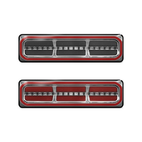 LED Autolamps 3854ARWM-2 Twin Pack LED Combination Lamp 12/24V Stop/Tail/Sequential Indicator/Reverse
