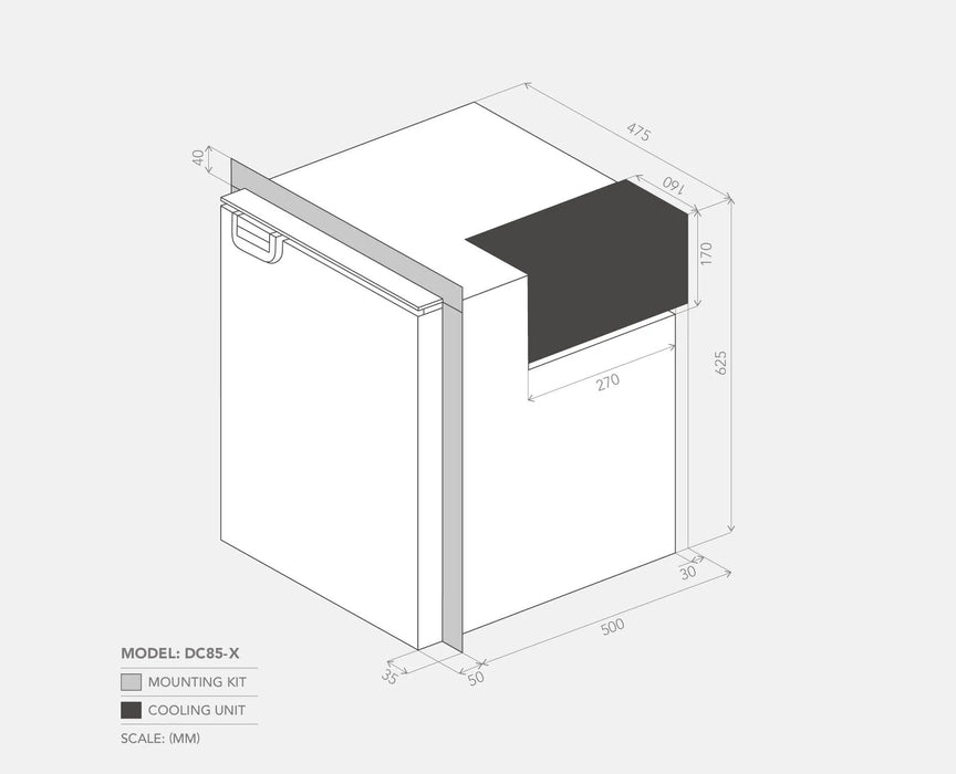 Bushman 85L Caravan Fridge