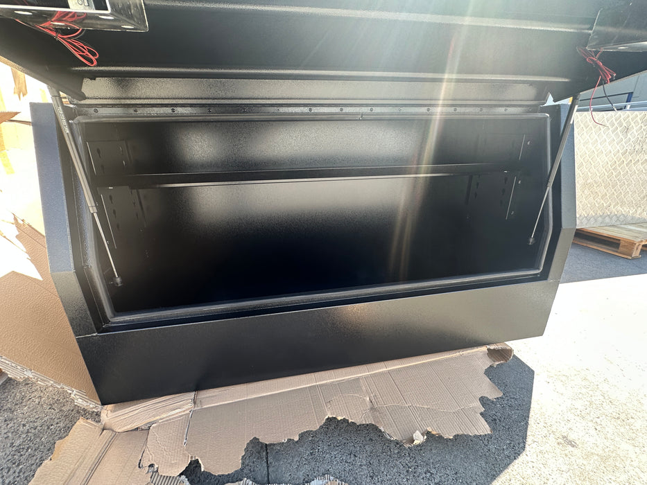 1600 x 500 x 860mm Flat Plate Half Door Toolbox - Black