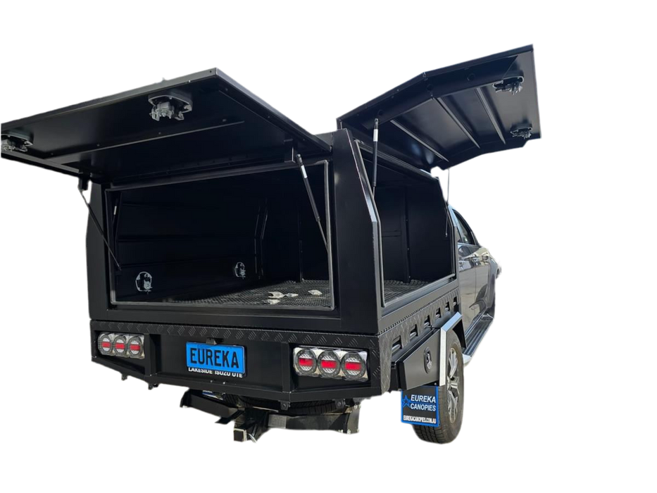 E1 - 4x4 Premium Tray + 1800mm Canopy (Roof Rack, Undertrays)