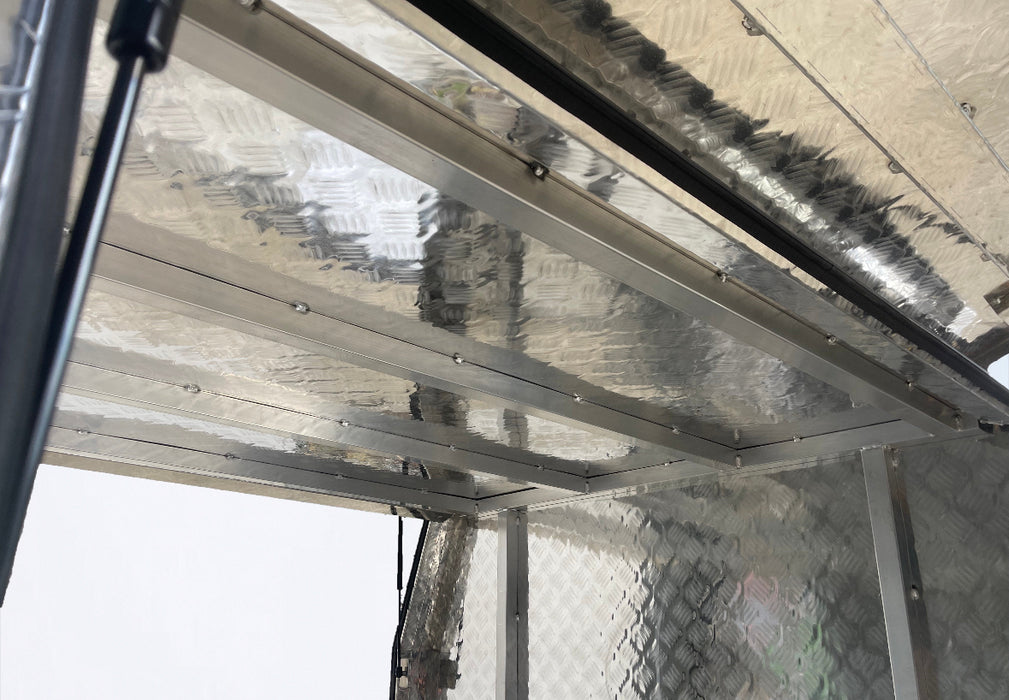 1550 x 1800 x 860mm Jack off / Lift off 2 Door - Checker Plate (POWDERCOATING AVAILABLE)