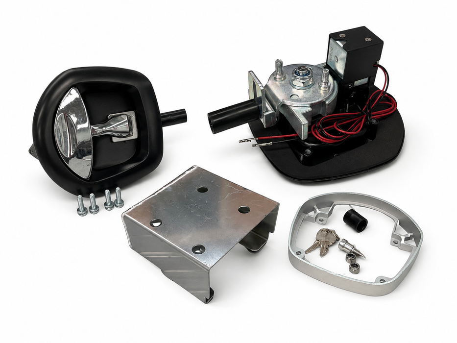 12v Electric Whale Tail Locks + Cover For Ute Canopy / Toolbox