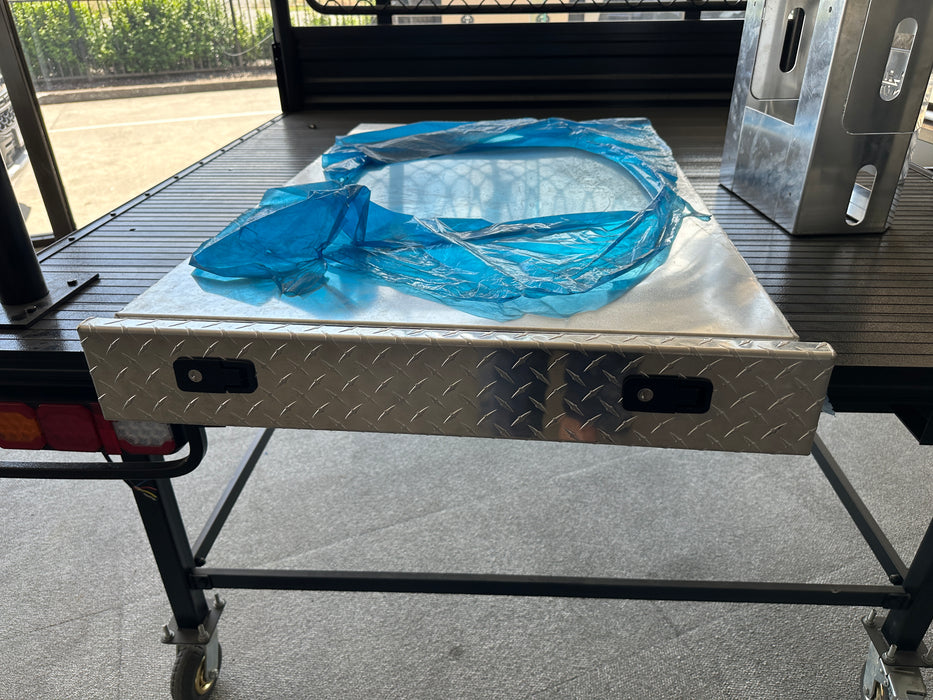 Trundle Insert Draw Checker Plate Aluminium (Custom)