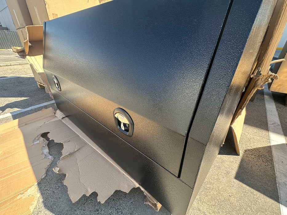 1600 x 500 x 860mm Flat Plate Half Door Toolbox - Black