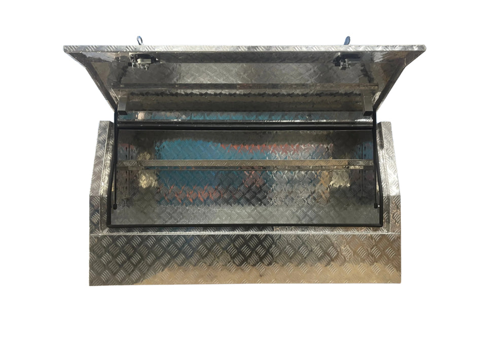 1600 x 500 x 860mm Checker Plate Half Door Toolbox (POWDERCOATING AVAILABLE)