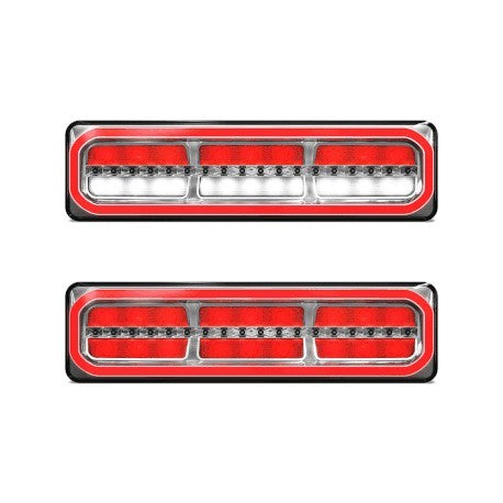 LED Autolamps 3854ARWM-2 Twin Pack LED Combination Lamp 12/24V Stop/Tail/Sequential Indicator/Reverse