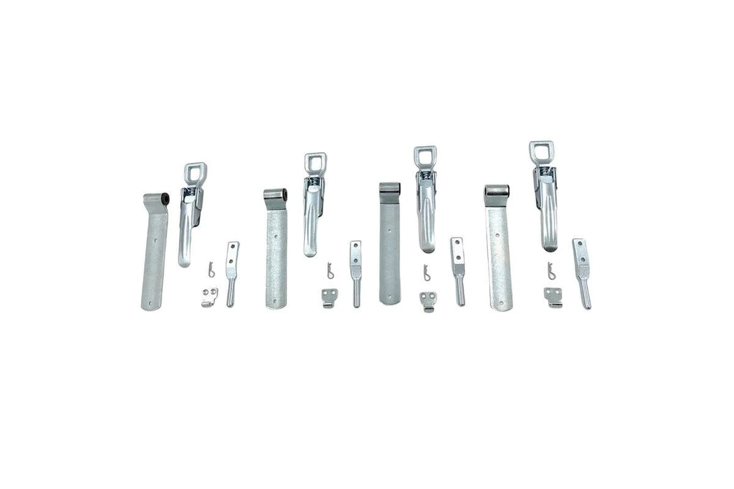 Ute Tray Sides Full Set - x6 240mm Strap Hinges + x4 Latch