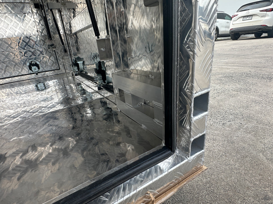 1550 x 1800 x 860mm 3 Door Lift Off - Checker Plate (POWDERCOATING AVAILABLE)