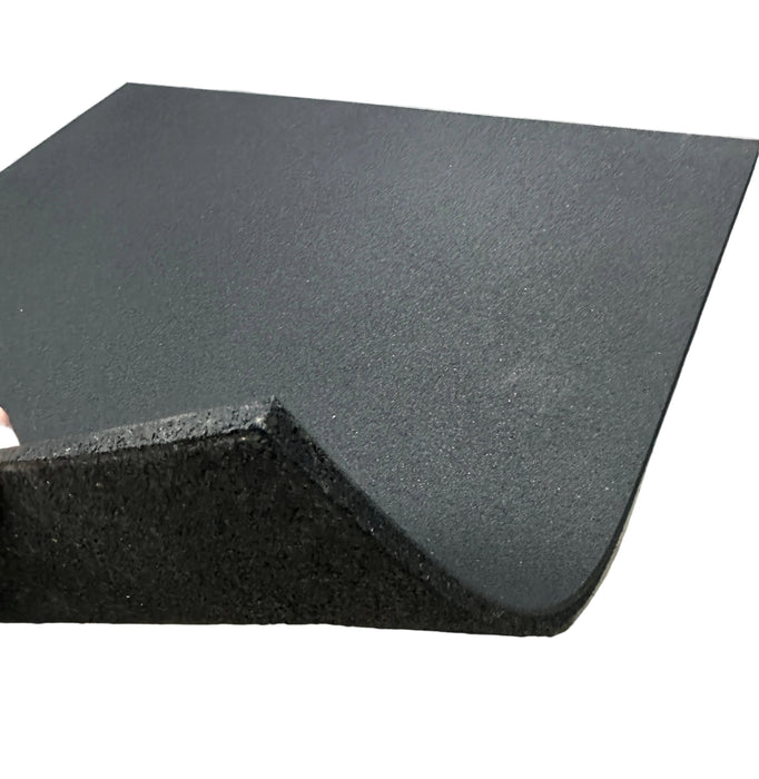 Rubber Mat 1000 x 1000 x 15mm Thick Gym Mat (Black)