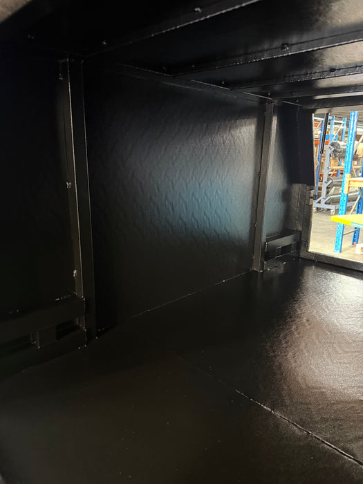 1775 x 1775 x 860mm Lift off 2 Door - Checker Plate Black o/s