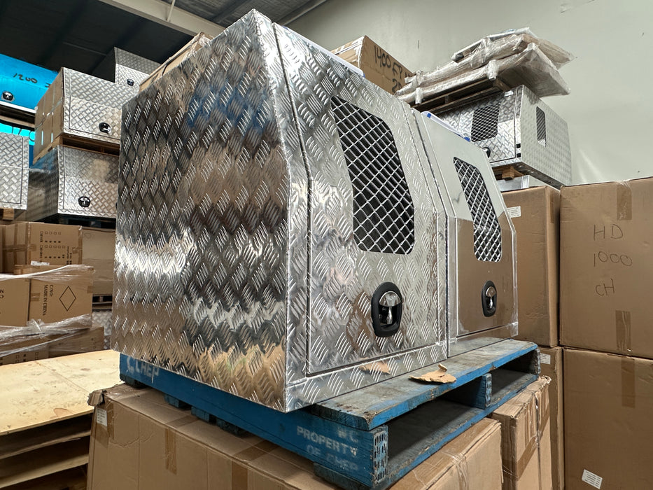 680 x 900 x 860mm Dog Box - Flat or Checker Plate (POWDERCOATING AVAILABLE)