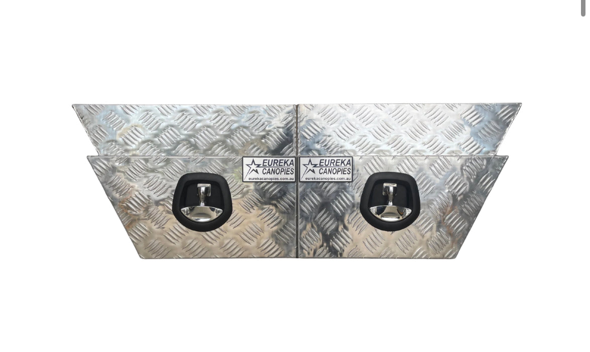 550mm Pair of Undertray Box Checker Plate (Left + Right) (POWDERCOATING AVAILABLE)