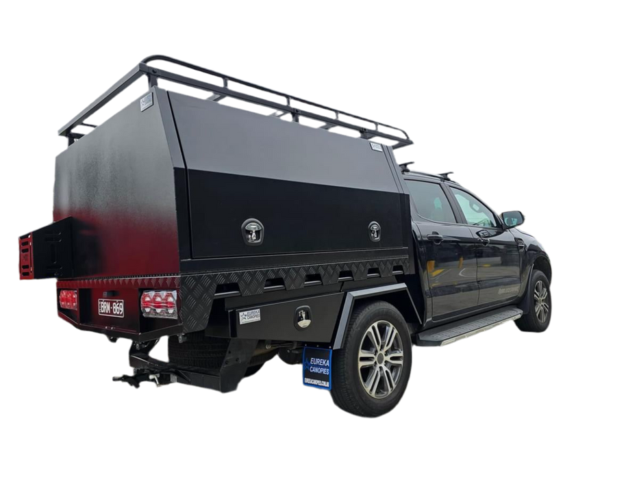 E1 - 4x4 Premium Tray + 1800mm Canopy (Roof Rack, Undertrays)
