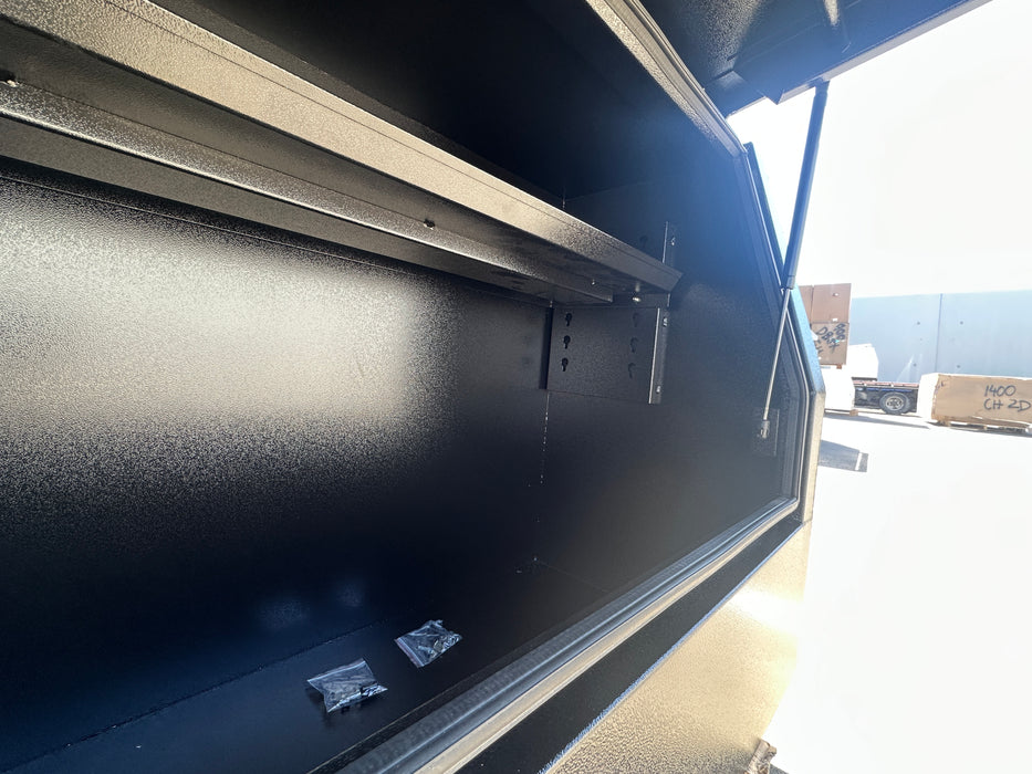 1600 x 500 x 860mm Flat Plate Half Door Toolbox - Black