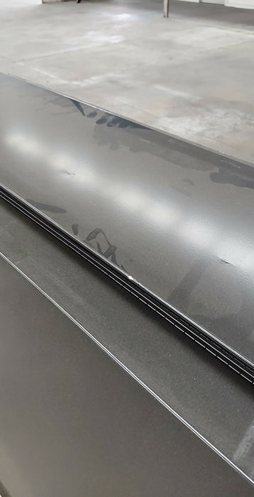 1600 x 500 x 860mm Flat Plate Half Door Toolbox with shelf - Black