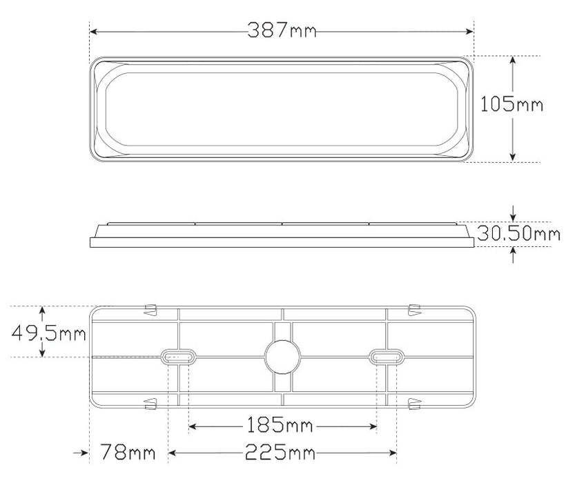 LED Autolamps 3854ARWM-2 Twin Pack LED Combination Lamp 12/24V Stop/Tail/Sequential Indicator/Reverse