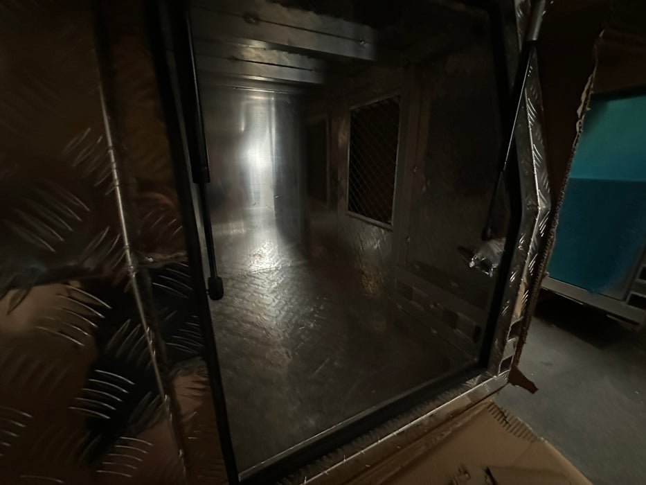 1775 x 1775 x 860mm Dog Box Lift off - Checker Plate (POWDERCOATING AVAILABLE)