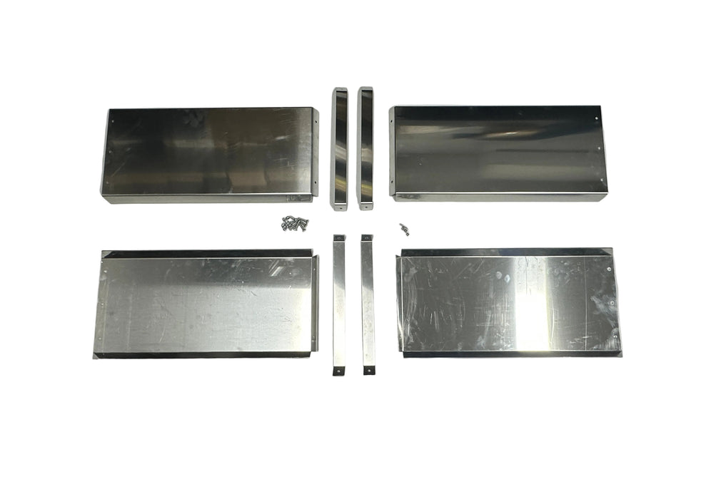 Wheel / Mud Guard (Set of 4) Flat Aluminium For Ute Tray