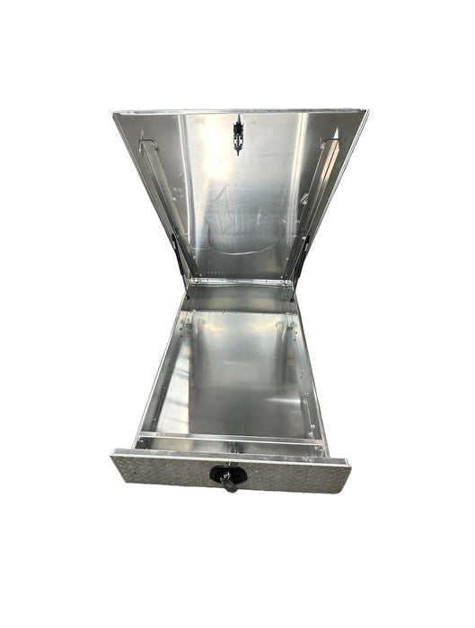 Checker Trundle Draw Aluminium For Ute Tray with Lid