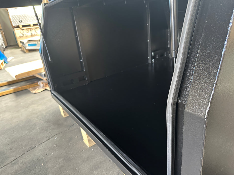 1550 x 1800 x 860mm Lift off 3 Door - Flat Plate Black