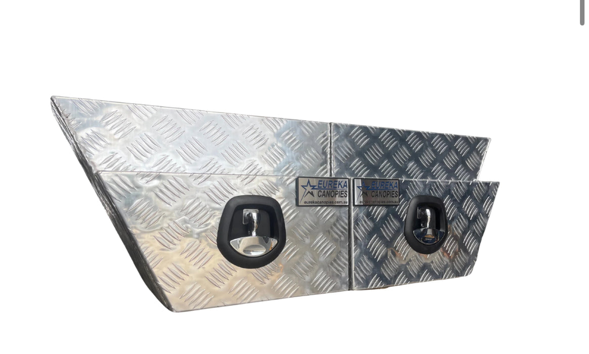 550mm Pair of Undertray Box Checker Plate (Left + Right) (POWDERCOATING AVAILABLE)