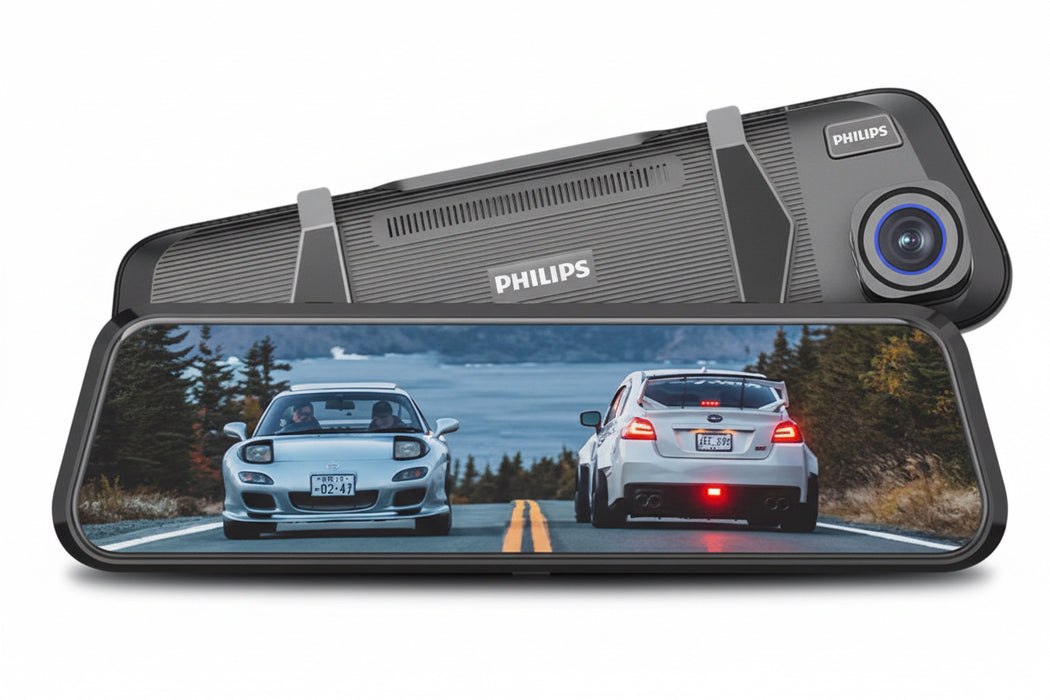 Philips 4K Front & Rear Touchscreen Mirror Dash Camera