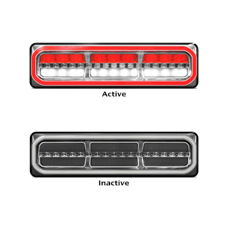LED Autolamps 38541ARWM-2 Twin Pack LED Combination Lamp 12/24V Stop/Tail/Sequential Indicator/Reverse