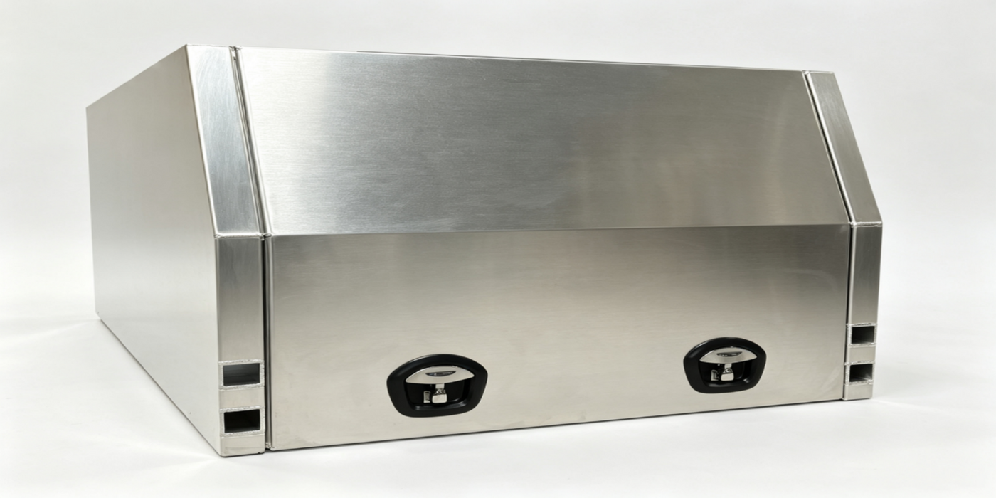 E-Series - Aluminium Flat Canopy (Unistrut + Lift off)