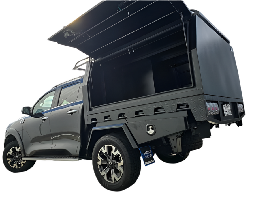 E1 - 4x4 Premium Tray + 1800mm Canopy (Roof Rack, Undertrays)