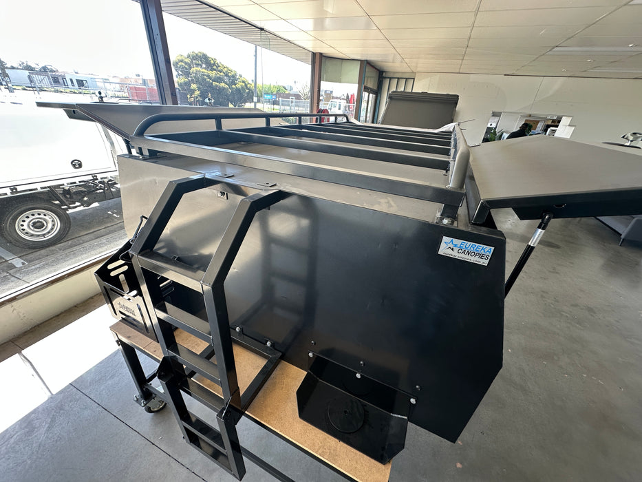 1550 x 1800 x 860mm Canopy Flat Plate + Roof Rack + Accessories + Graphite