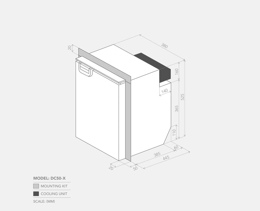 Bushman 50L Caravan Fridge
