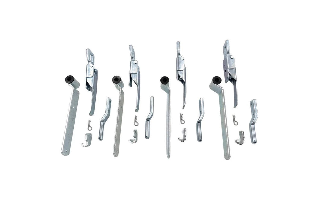 Ute Tray Sides Full Set - x6 240mm Strap Hinges + x4 Latch